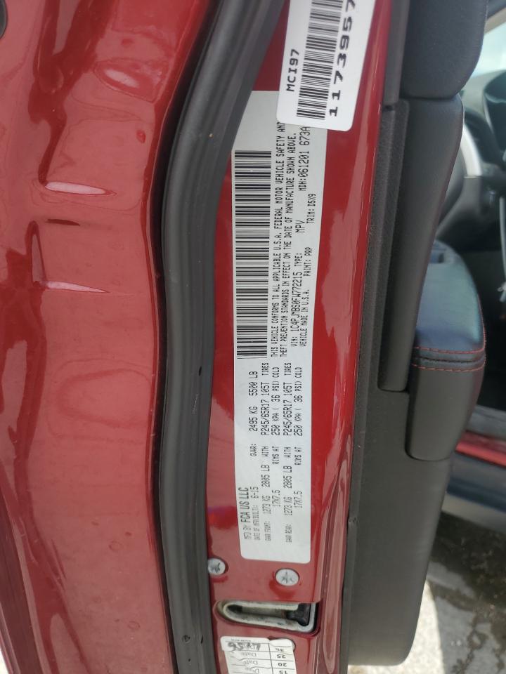 2015 Jeep Cherokee VIN 1C4PJMBS0FW772215 Copart auction photo, side / front end damage thumbnail 14