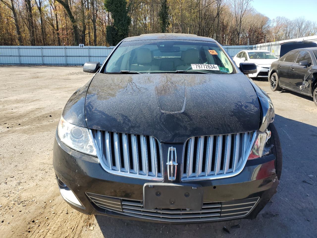2012 Lincoln MKS VIN 1LNHL9DR3CG803660 Copart auction photo, front end / side damage thumbnail 5