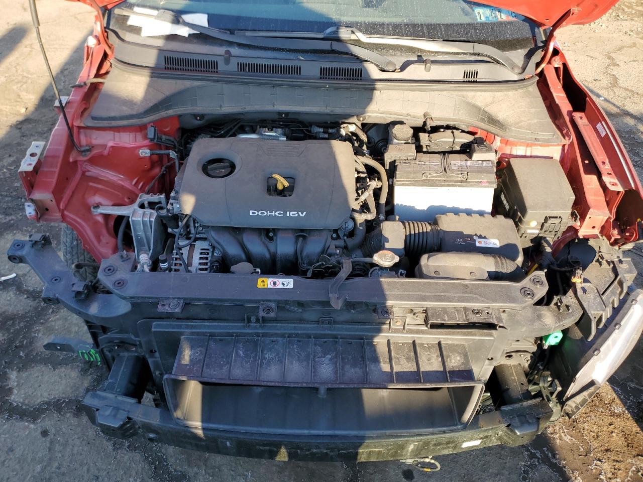 2019 Hyundai Kona VIN KM8K2CAA6KU217832 Copart auction photo, front end damage thumbnail 12