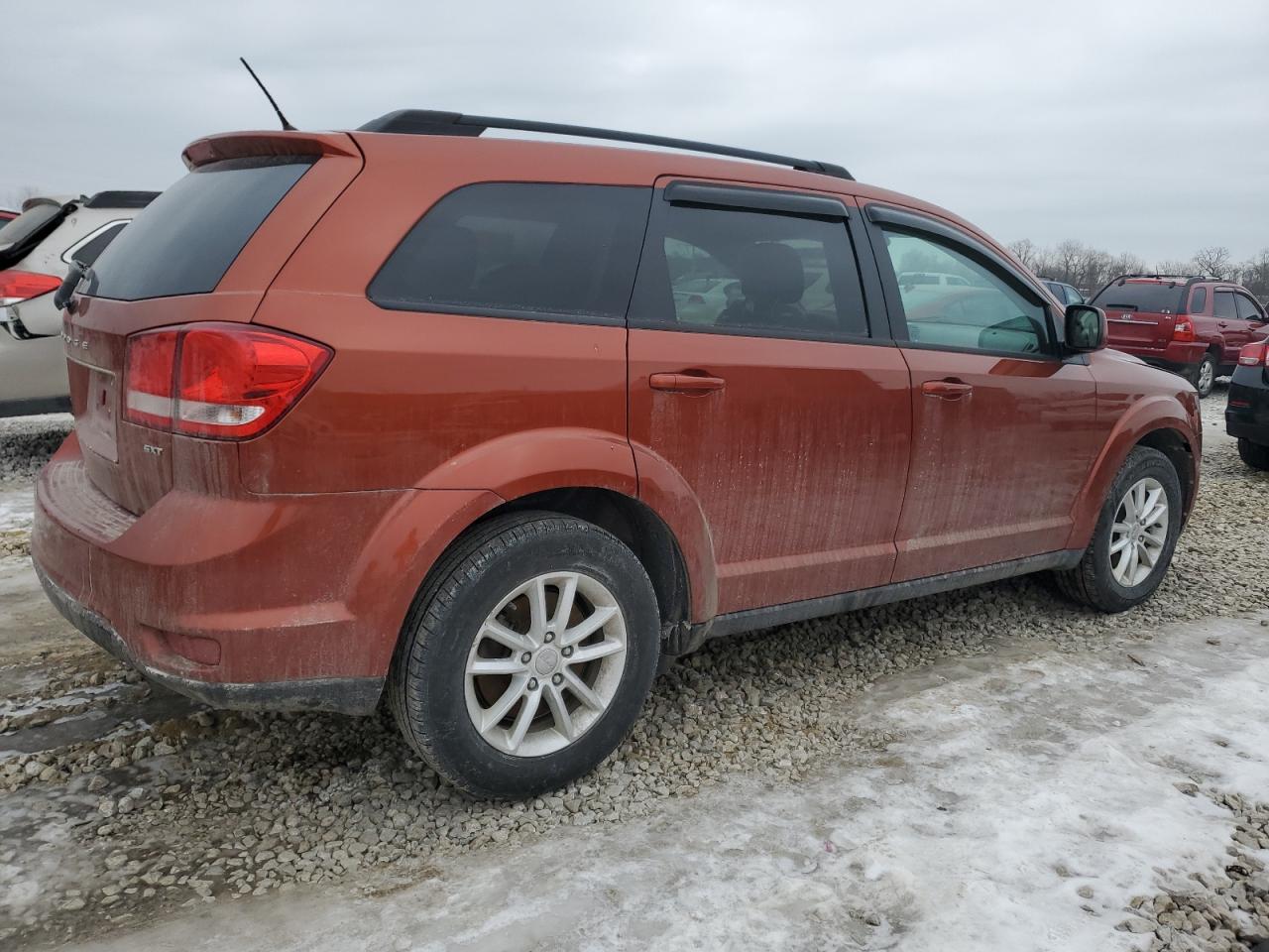 2014 Dodge Journey VIN 3C4PDCBB5ET142003 Copart auction photo, side damage thumbnail 3