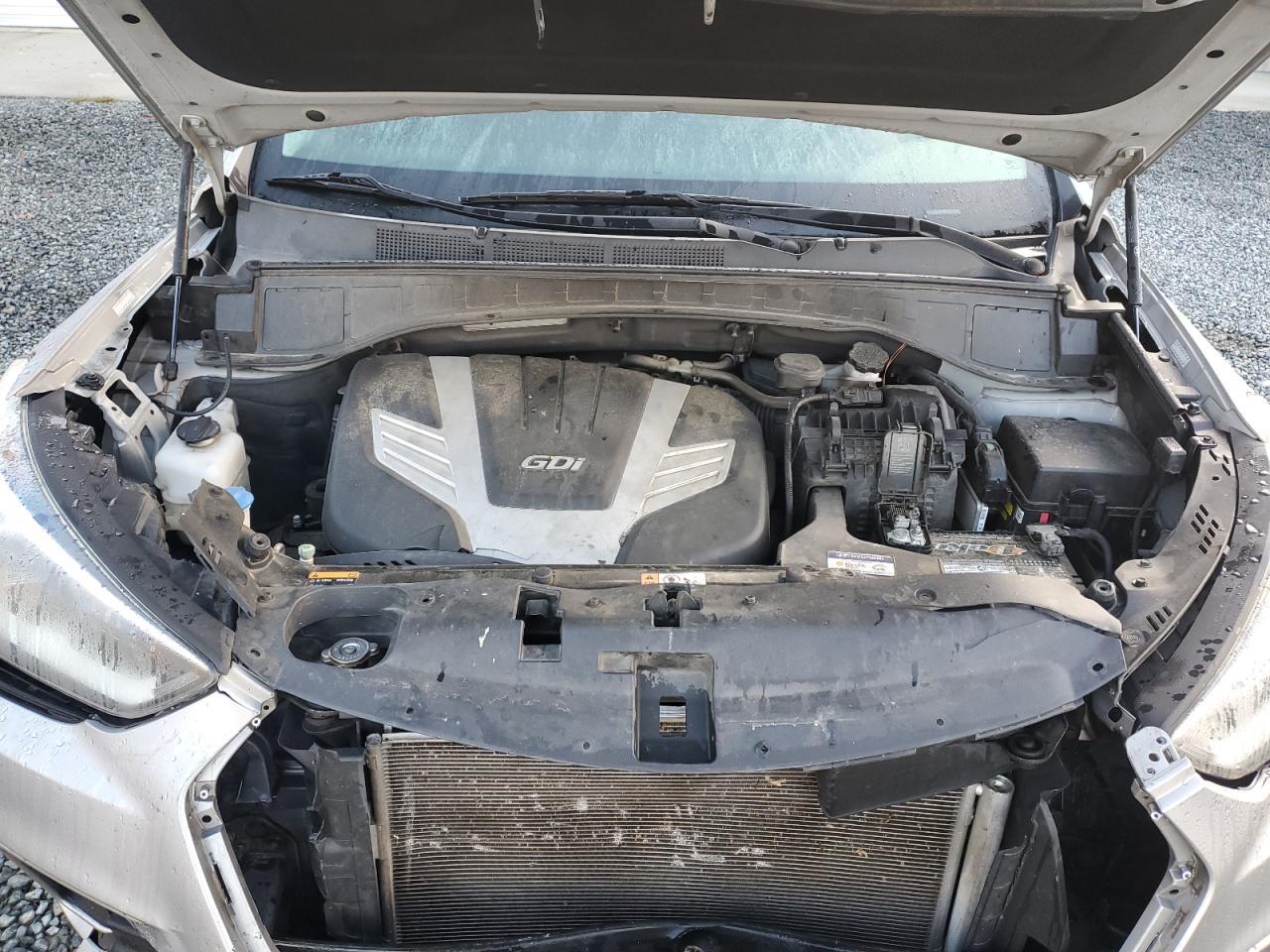2017 Hyundai Santa Fe VIN KM8SMDHFXHU166085 Copart auction photo, front end damage thumbnail 13