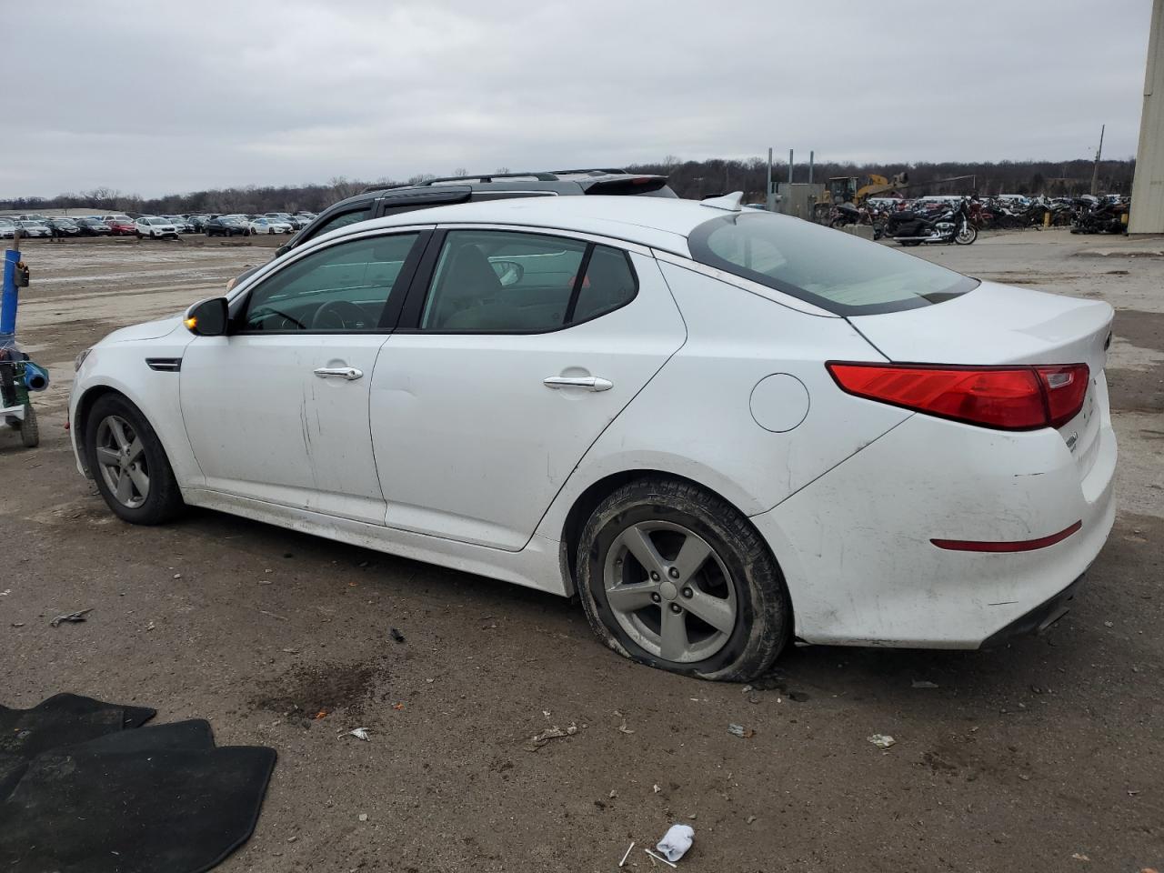 2014 KIA Optima VIN 5XXGM4A76EG349336 Copart auction photo, vandalism damage thumbnail 2
