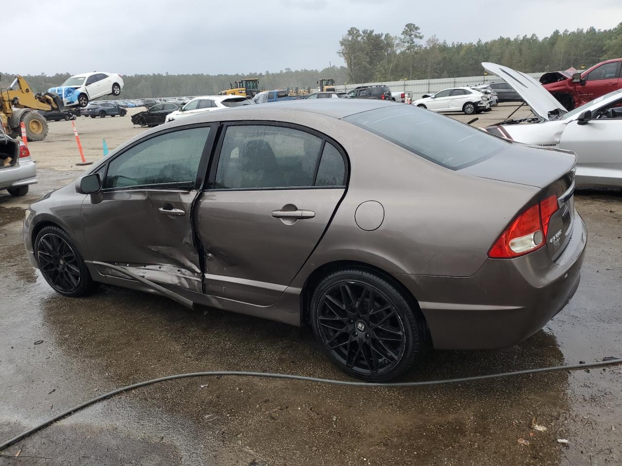 2010 Honda Civic VIN 2HGFA1F53AH563266 Copart auction photo, side damage thumbnail 2