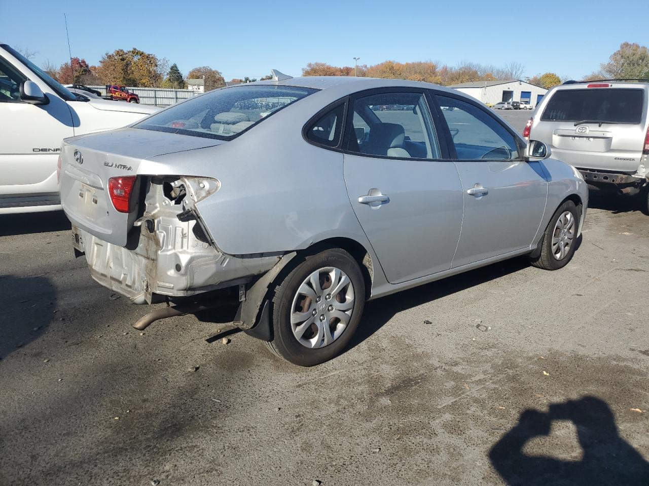 2009 Hyundai Elantra VIN KMHDU46D99U821283 Copart auction photo, rear end damage thumbnail 3