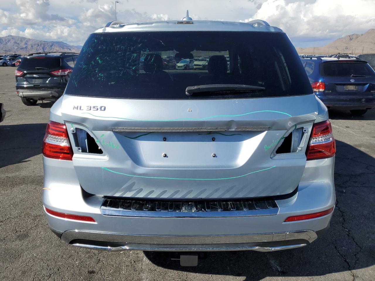 2015 Mercedes-Benz M-klasse VIN 4JGDA5JB6FA510203 Copart auction photo, front end / rear end damage thumbnail 6