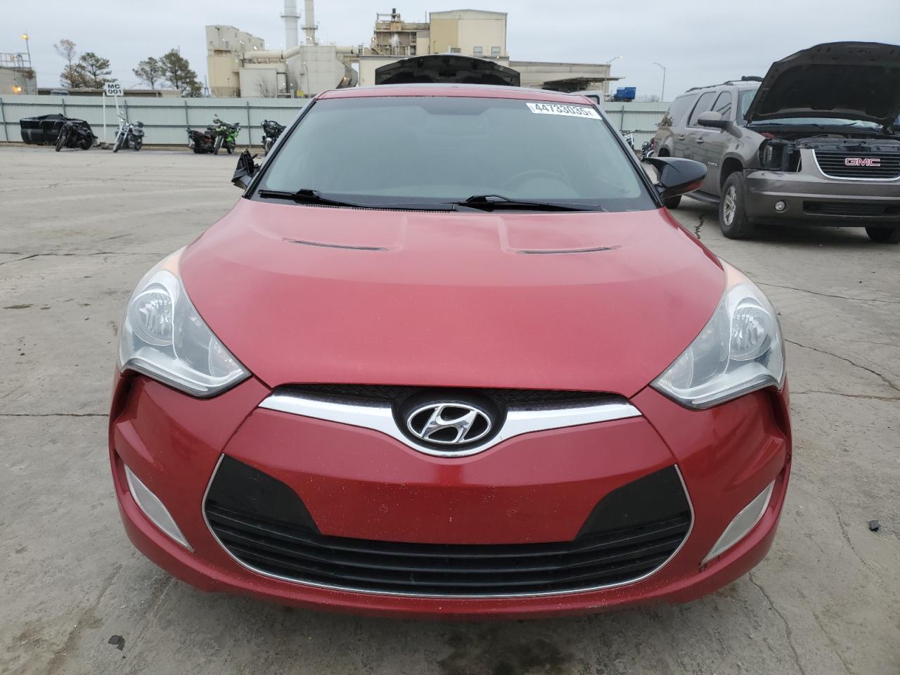 2013 Hyundai Veloster VIN KMHTC6AD2DU173571 Copart auction photo, front end / side damage thumbnail 5