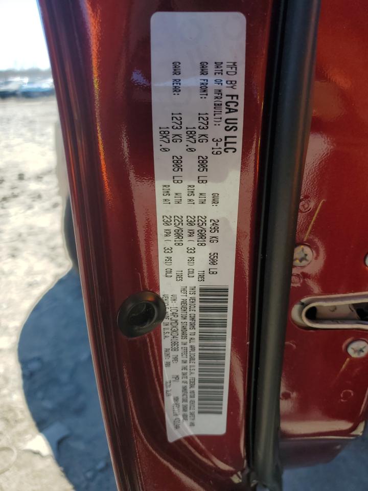 2019 Jeep Grand Cherokee VIN 1C4PJMDX3KD418638 Copart auction photo, undercarriage / front end damage thumbnail 13