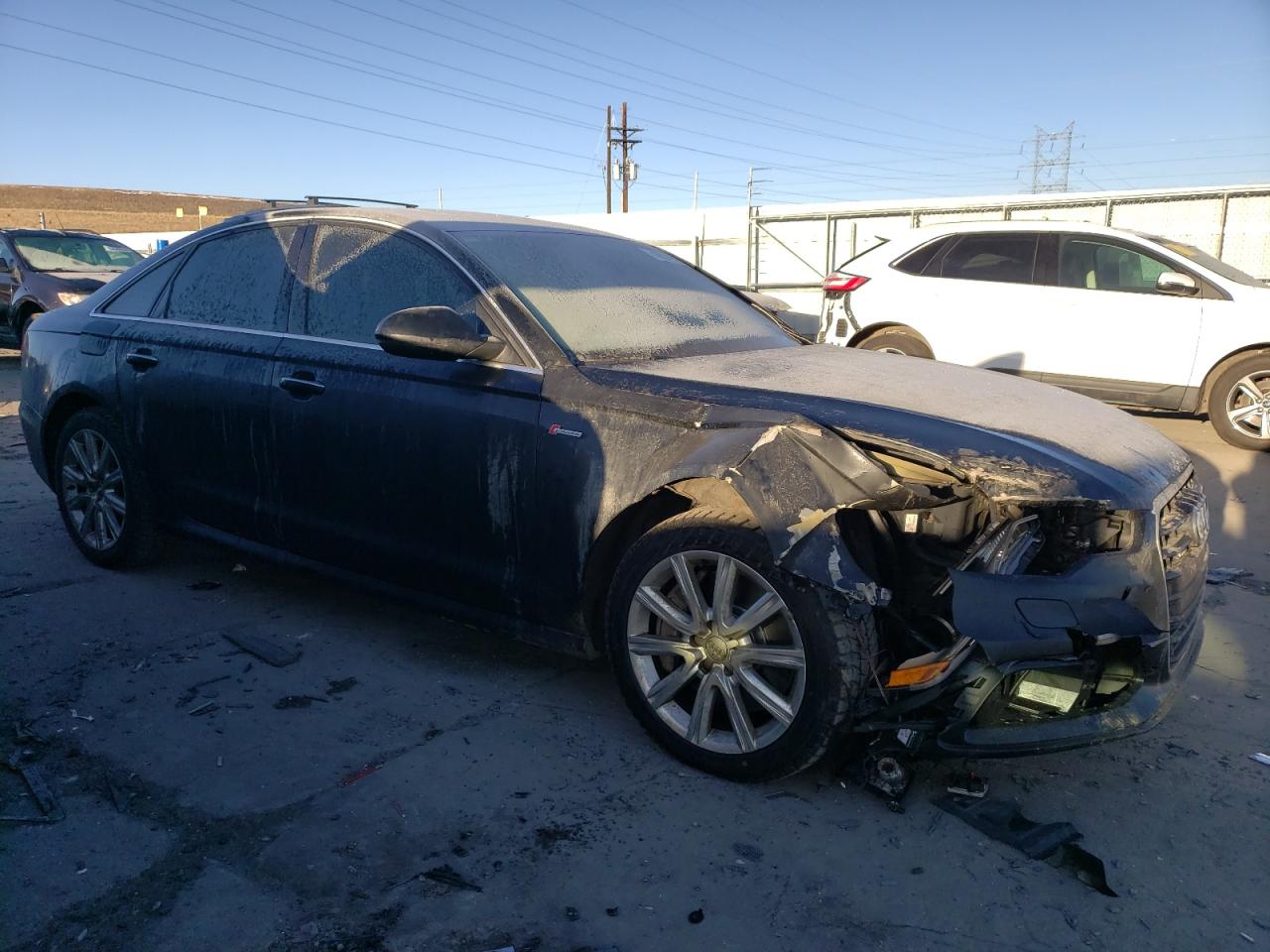 2015 Audi A6 VIN WAUFGAFC2FN014598 Copart auction photo, front end / minor dent/scratches damage thumbnail 4