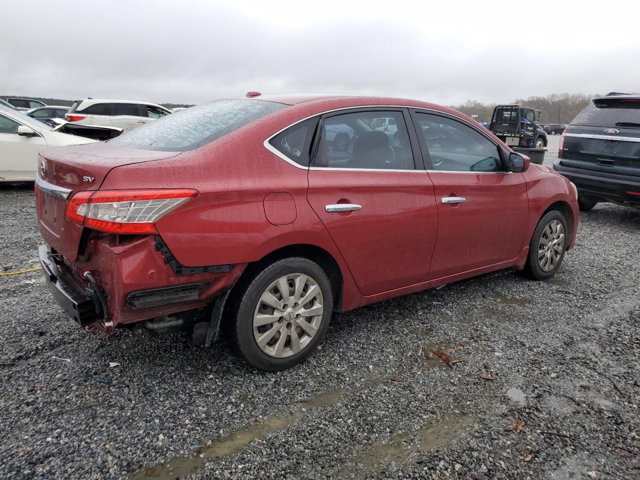 2015 Nissan Sentra VIN 3N1AB7AP3FL696435 Copart auction photo, rear end damage thumbnail 3