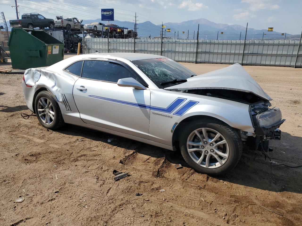 2014 Chevrolet Camaro VIN 2G1FA1E30E9261859 Copart auction photo, front end / rear end damage thumbnail 4
