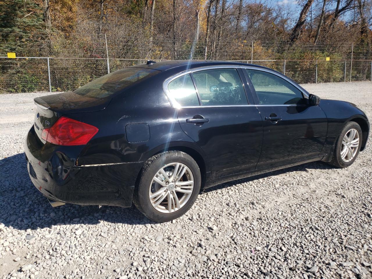 2013 Infiniti G VIN JN1CV6AR2DM355123 Copart auction photo, rear end damage thumbnail 3