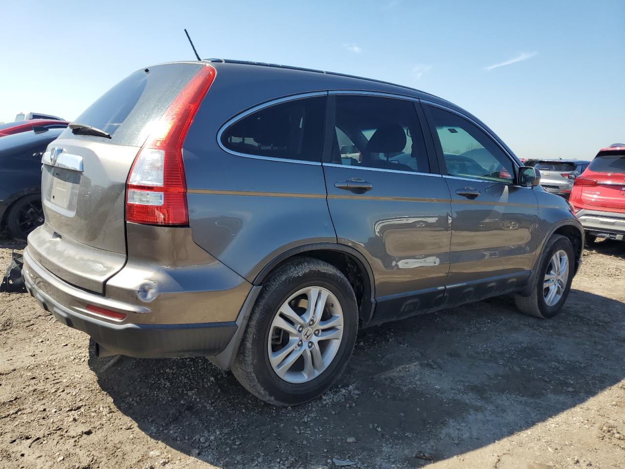 2010 Honda CR-V VIN 5J6RE3H73AL016294 Copart auction photo, side / rear end damage thumbnail 3