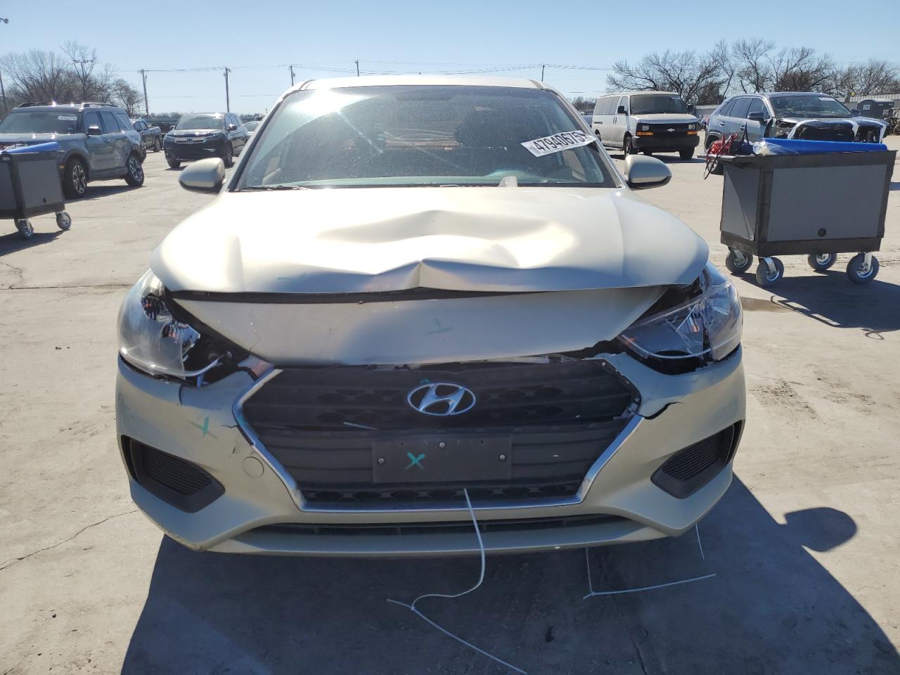 2018 Hyundai Accent VIN 3KPC24A32JE016605 Copart auction photo, front end damage thumbnail 5