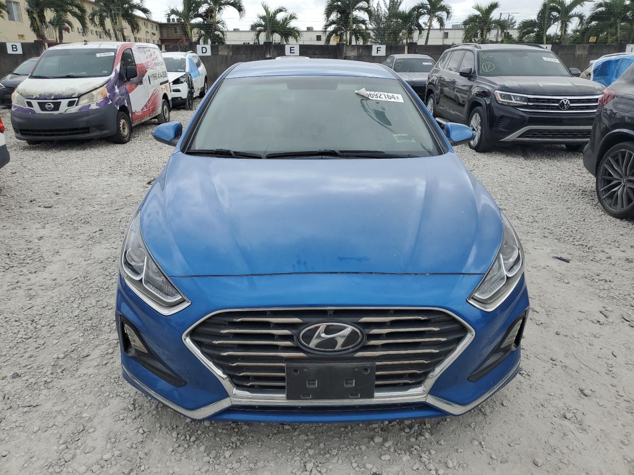 2019 Hyundai Sonata VIN 5NPE24AF2KH766232 Copart auction photo, rear end damage thumbnail 5
