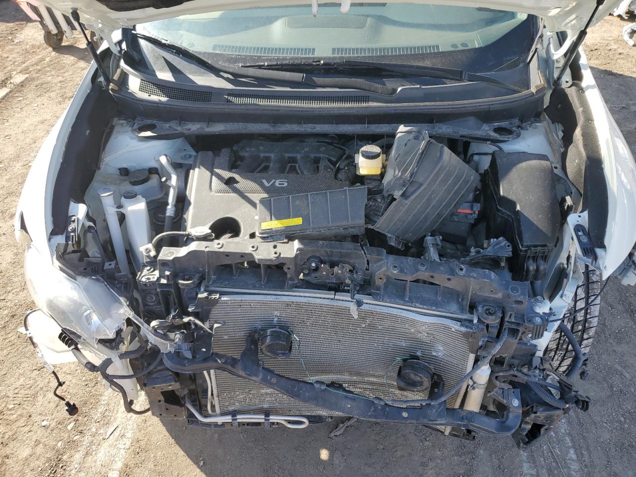 2014 Nissan Murano VIN JN8AZ1MW8EW500723 Copart auction photo, front end / side damage thumbnail 12