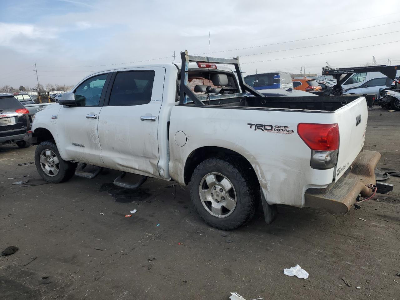 2008 Toyota Tundra VIN 5TFDV58138X042985 Copart auction photo, side damage thumbnail 2