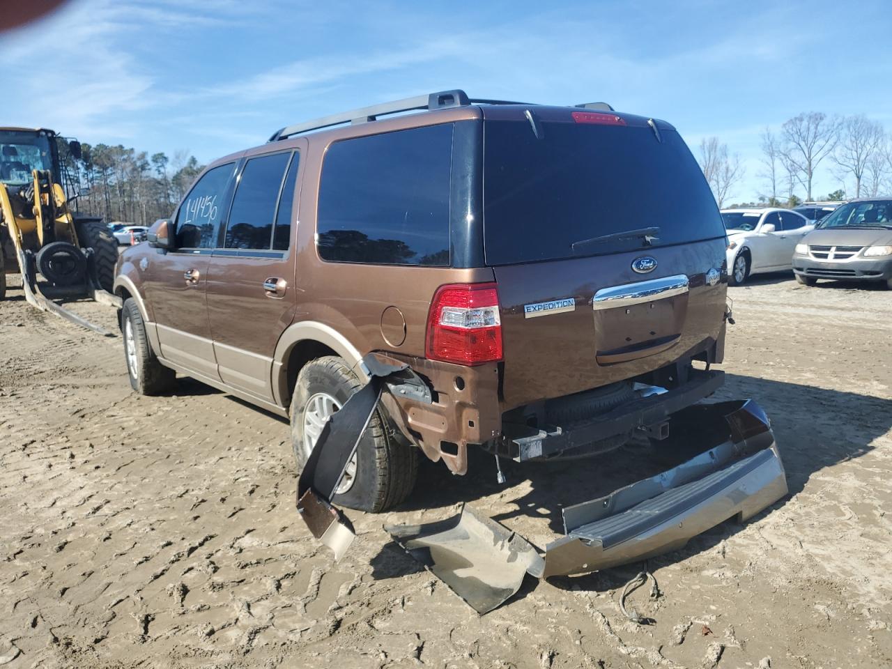 2012 Ford Expedition VIN 1FMJU1H5XCEF34835 Copart auction photo, side / front end damage thumbnail 3