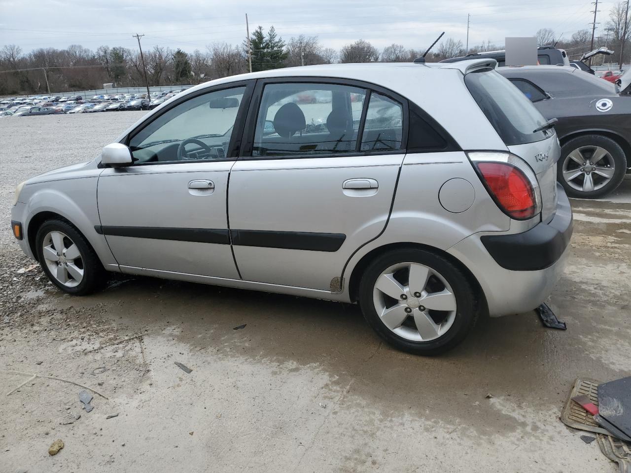 2007 KIA Rio VIN KNADE163576286488 Copart auction photo, water/flood damage thumbnail 2