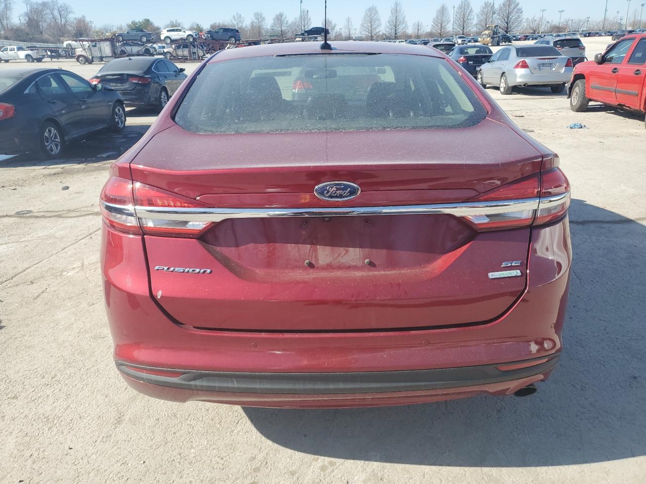 2017 Ford Fusion VIN 3FA6P0HD3HR395841 Copart auction photo, side damage thumbnail 6