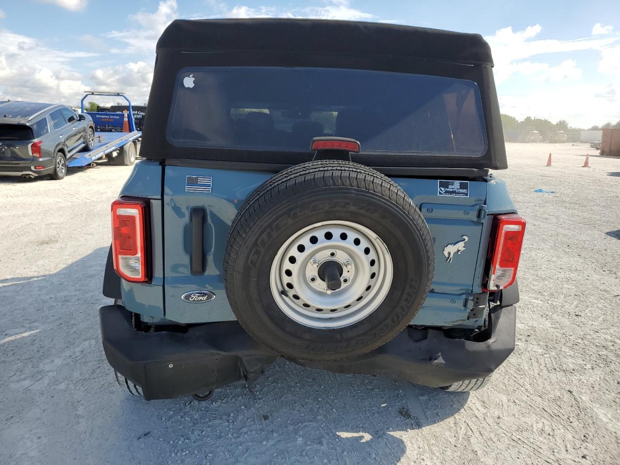 2023 Ford Bronco VIN 1FMDE5BH2PLA98570 Copart auction photo, rear end / front end damage thumbnail 6