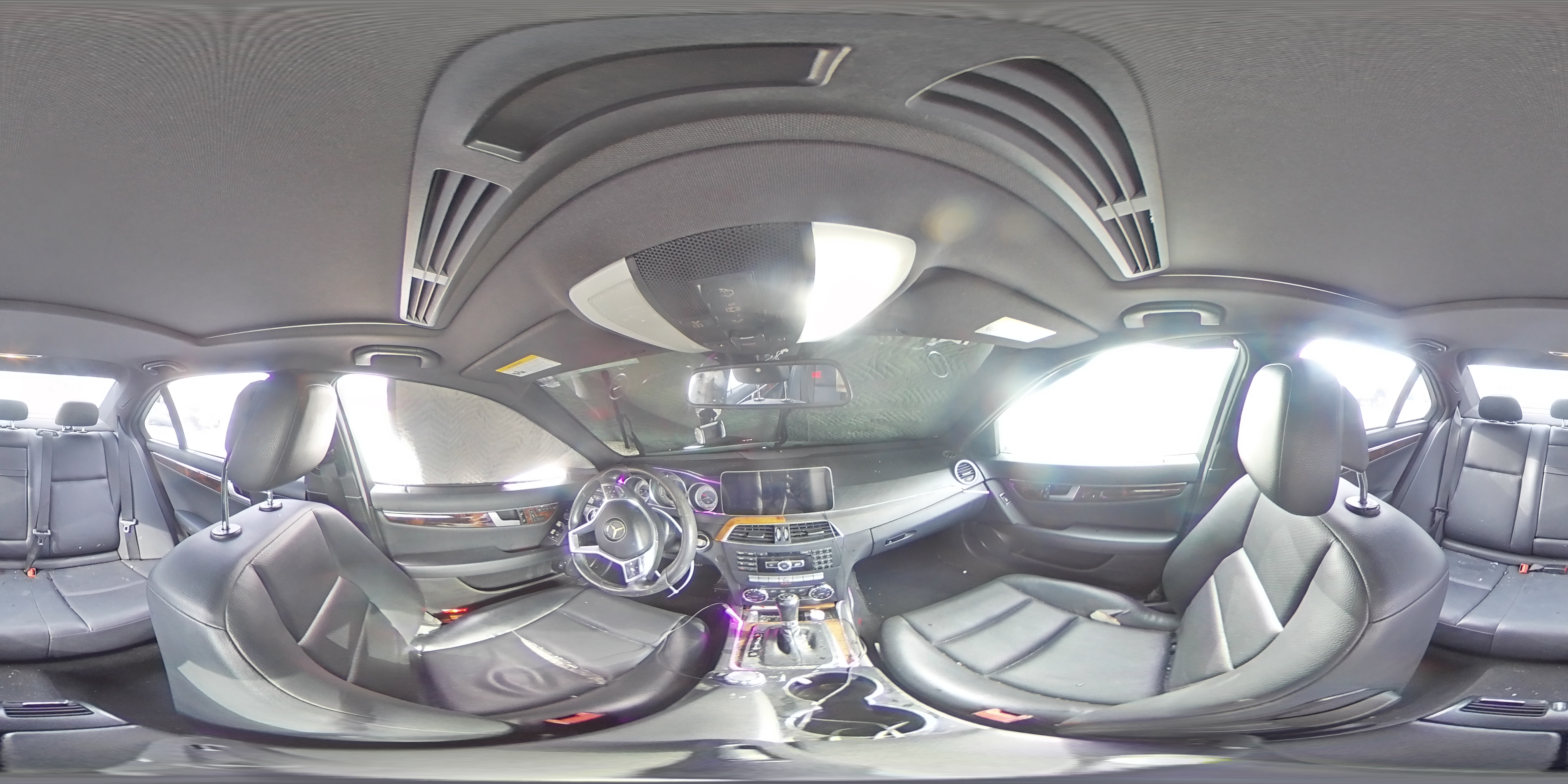 2013 Mercedes-Benz C-klasse VIN WDDGF8AB3DR264655 Copart auction photo, front end / mechanical damage thumbnail 12
