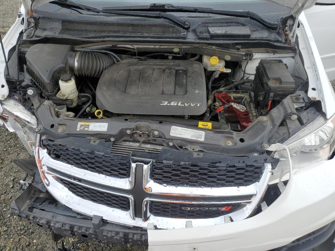 2016 Dodge Caravan VIN 2C4RDGCG1GR201483 Copart auction photo, front end / side damage thumbnail 12