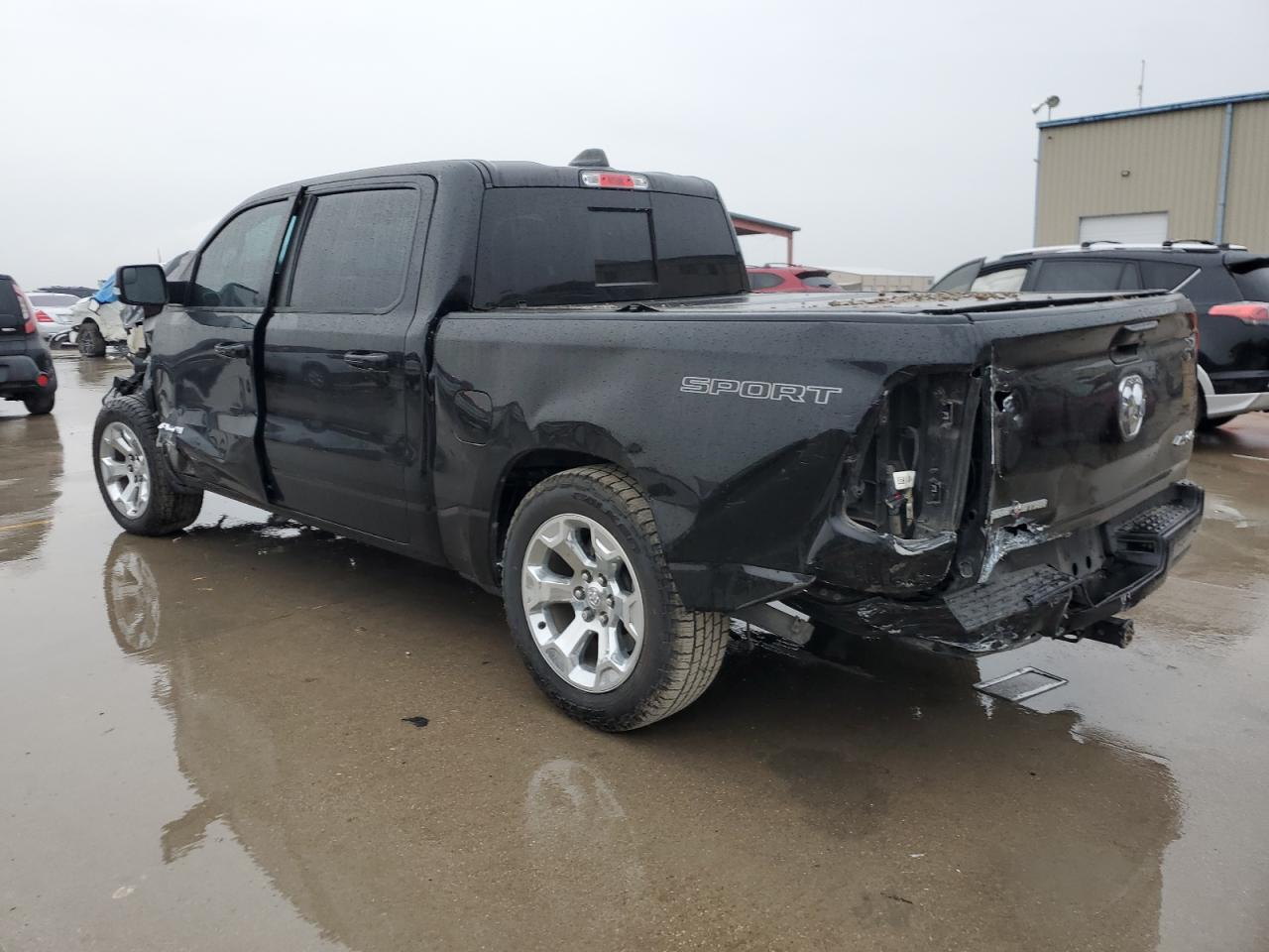 2022 RAM 1500 VIN 1C6RRFFGXNN375349 Copart auction photo, rear end damage thumbnail 2