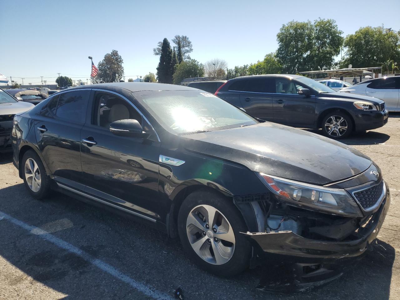 2015 KIA Optima VIN KNAGM4AD9F5081228 Copart auction photo, front end damage thumbnail 4
