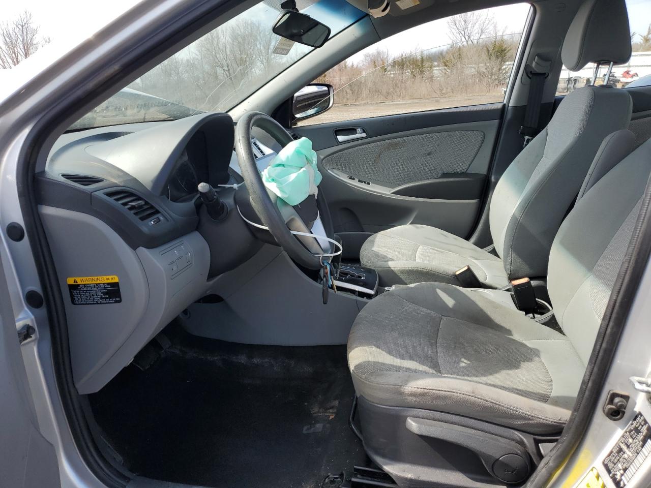 2014 Hyundai Accent VIN KMHCT4AE5EU773404 Copart auction photo, front end damage thumbnail 7