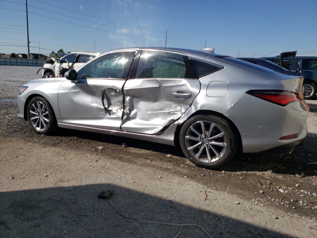 2023 Acura Integra VIN 19UDE4H29PA016817 Copart auction photo, side damage thumbnail 2