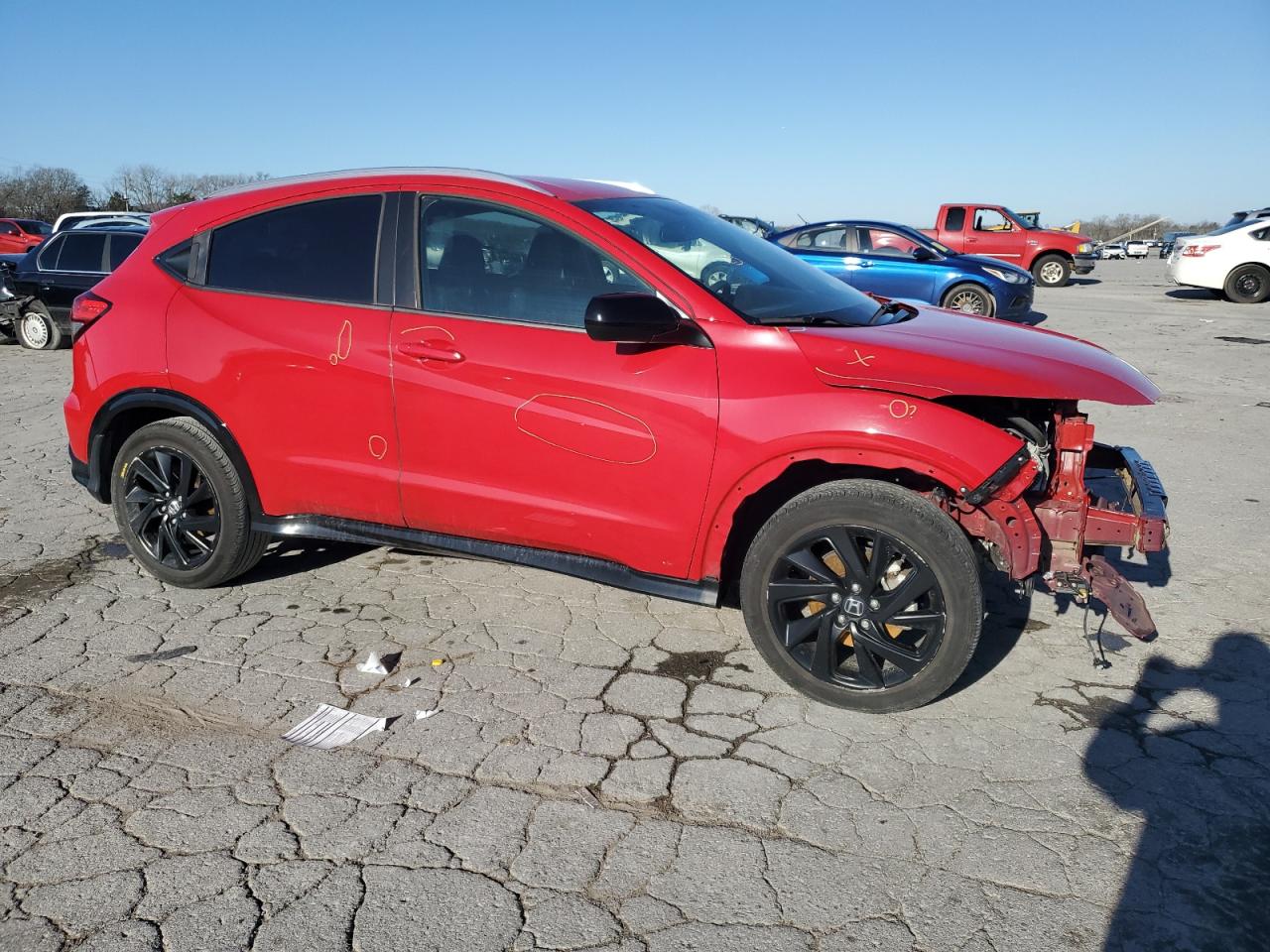 2022 Honda HR-V VIN 3CZRU6H12NM727960 Copart auction photo, front end damage thumbnail 4