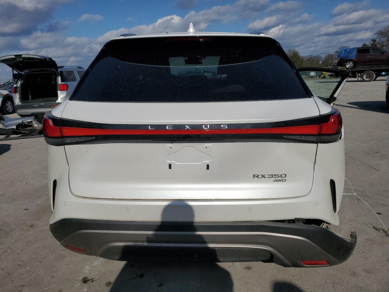 2023 Lexus RX VIN 2T2BAMCA3PC024810 Copart auction photo, side / rear end damage thumbnail 6