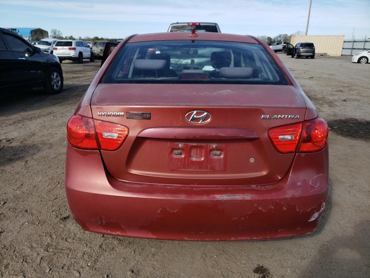 2009 Hyundai Elantra VIN KMHDU46D29U656676 Copart auction photo, all over damage thumbnail 6