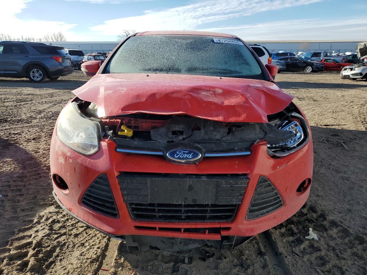 2014 Ford Focus VIN 1FADP3F23EL174888 Copart auction photo, front end / minor dent/scratches damage thumbnail 5