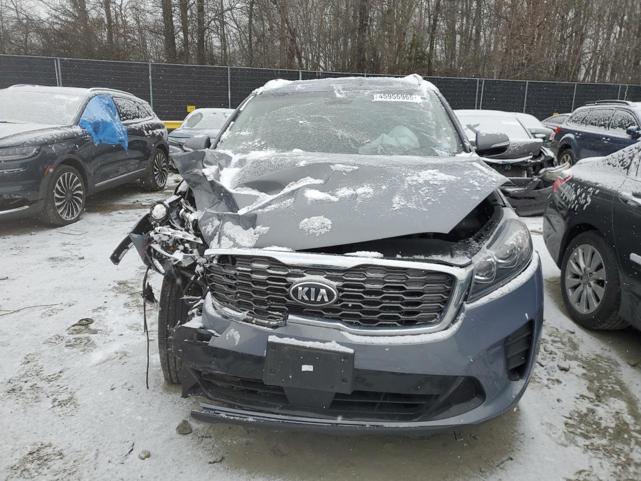 2020 KIA Sorento VIN 5XYPG4A34LG633111 Copart auction photo, front end damage thumbnail 5