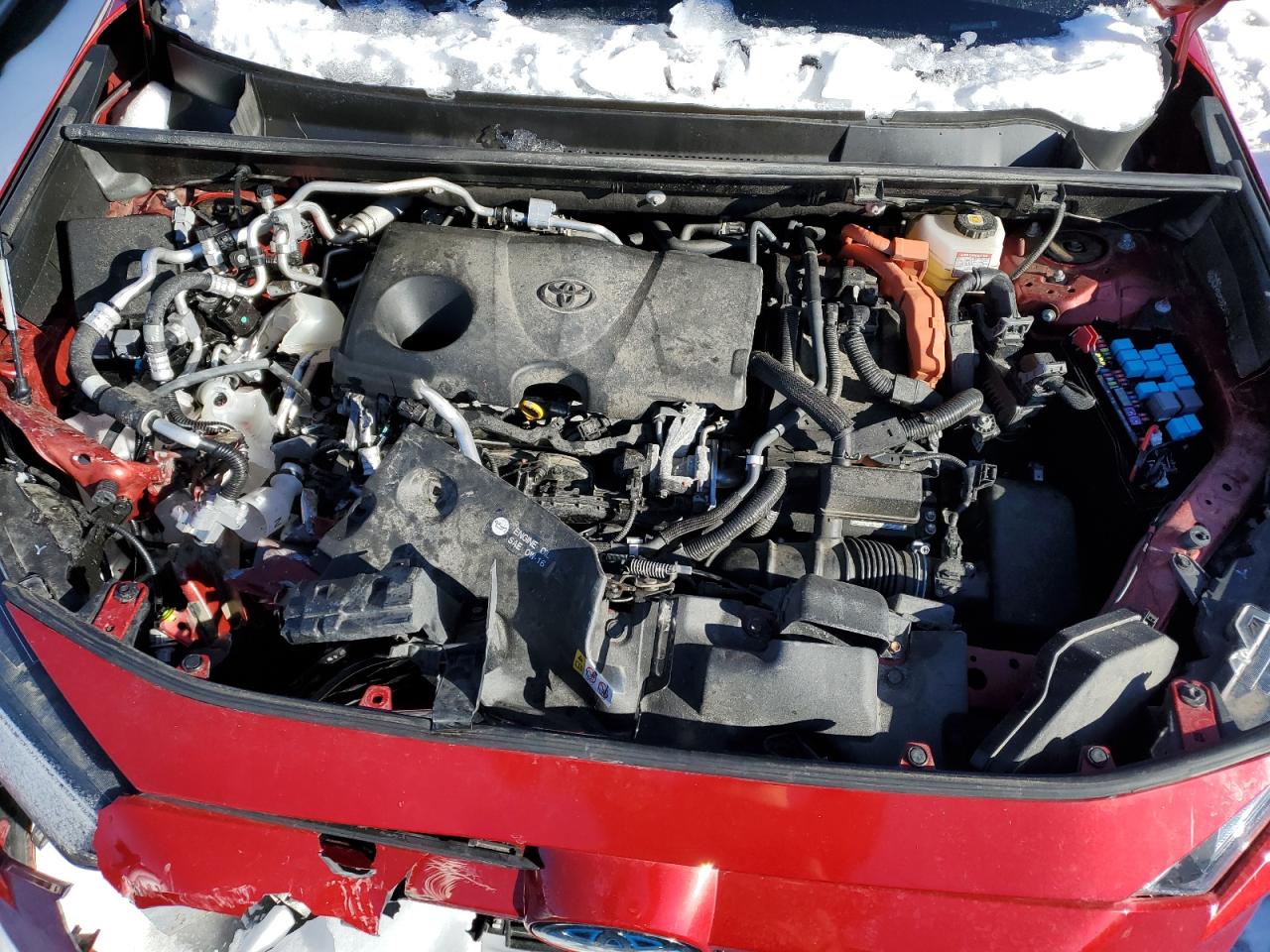 2021 Toyota RAV 4 VIN JTMAB3FV4MD001153 Copart auction photo, front end / side damage thumbnail 12