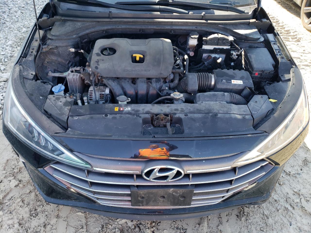 2019 Hyundai Elantra VIN 5NPD84LF8KH412741 Copart auction photo, vandalism damage thumbnail 11