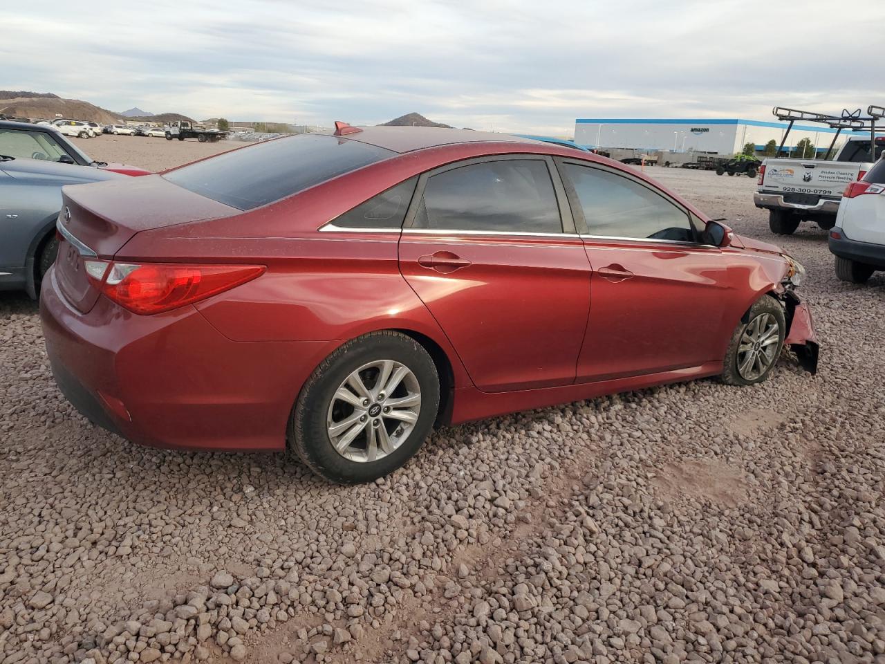 2014 Hyundai Sonata VIN 5NPEB4AC2EH948006 Copart auction photo, front end damage thumbnail 3