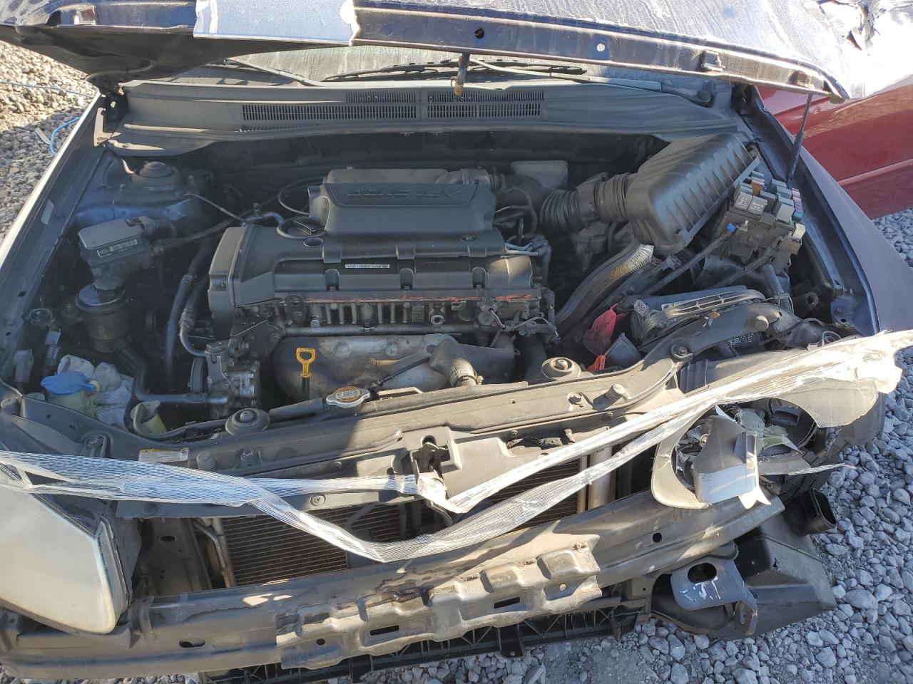 2007 KIA Spectra VIN KNAFE121775468910 Copart auction photo, front end damage thumbnail 11