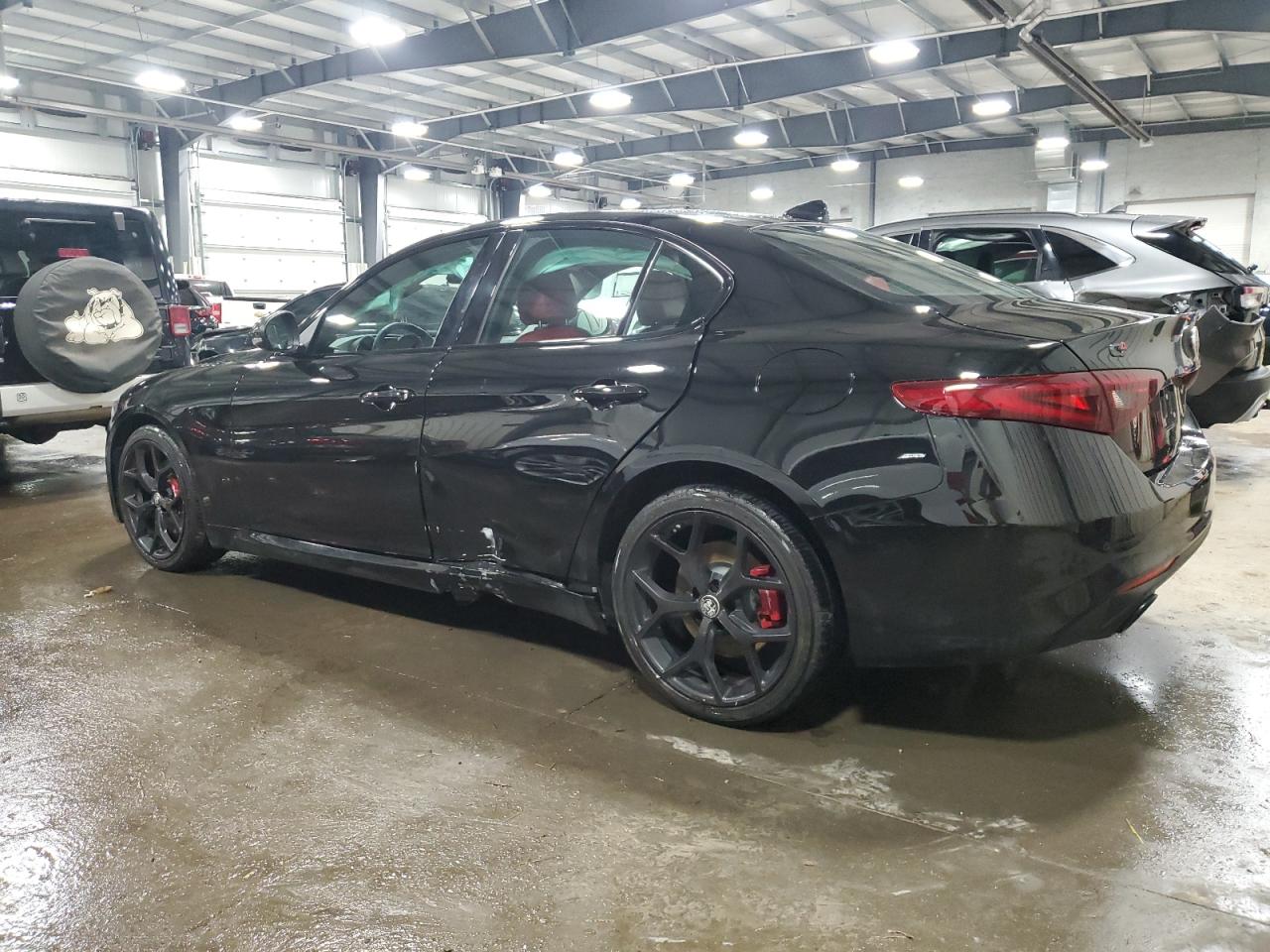 2019 Alfa Romeo Giulia VIN ZARFANAN2K7622128 Copart auction photo, undercarriage / side damage thumbnail 2