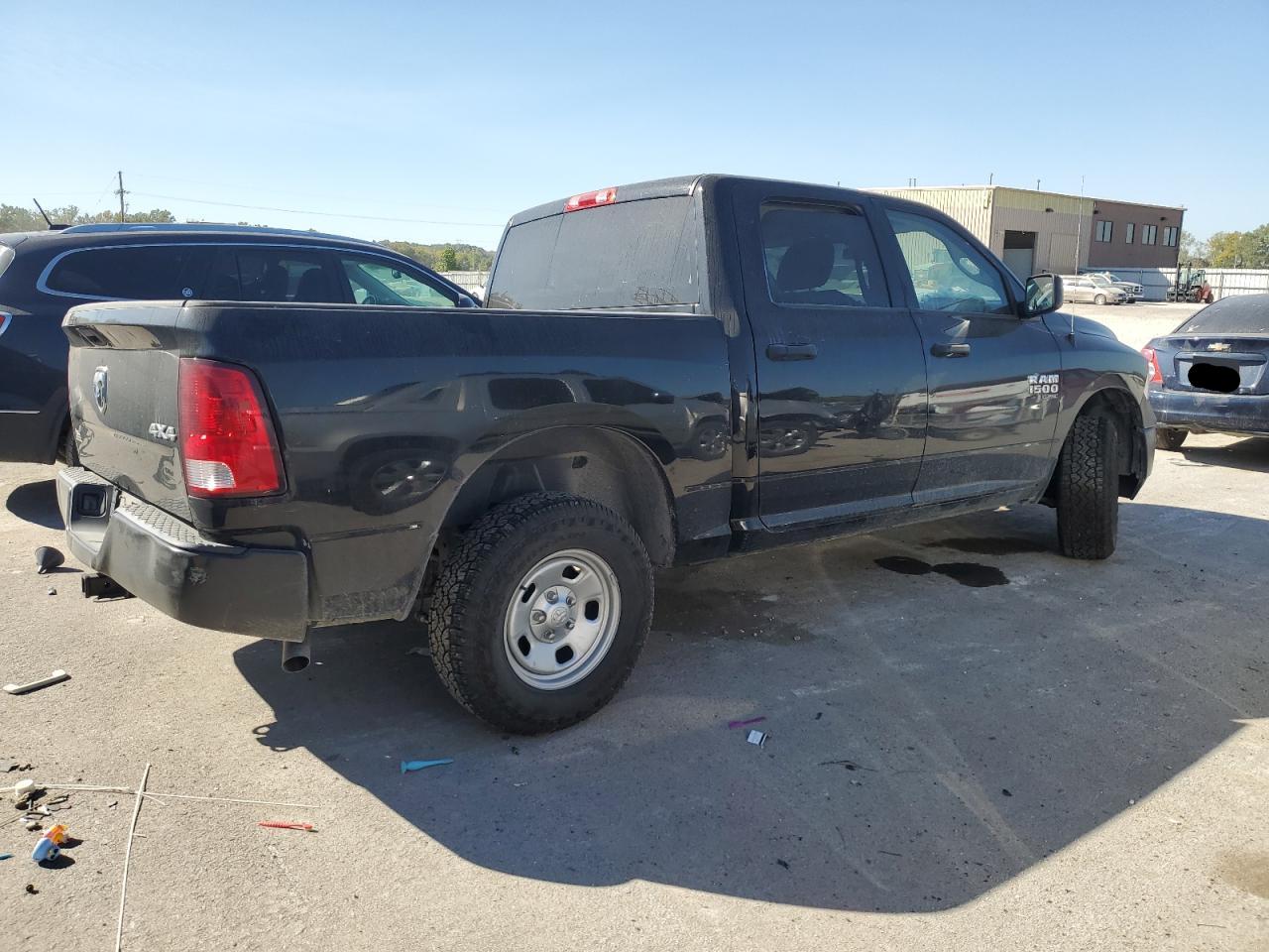 2019 RAM 1500 VIN 3C6RR7KG0KG726821 Copart auction photo, side / front end damage thumbnail 3