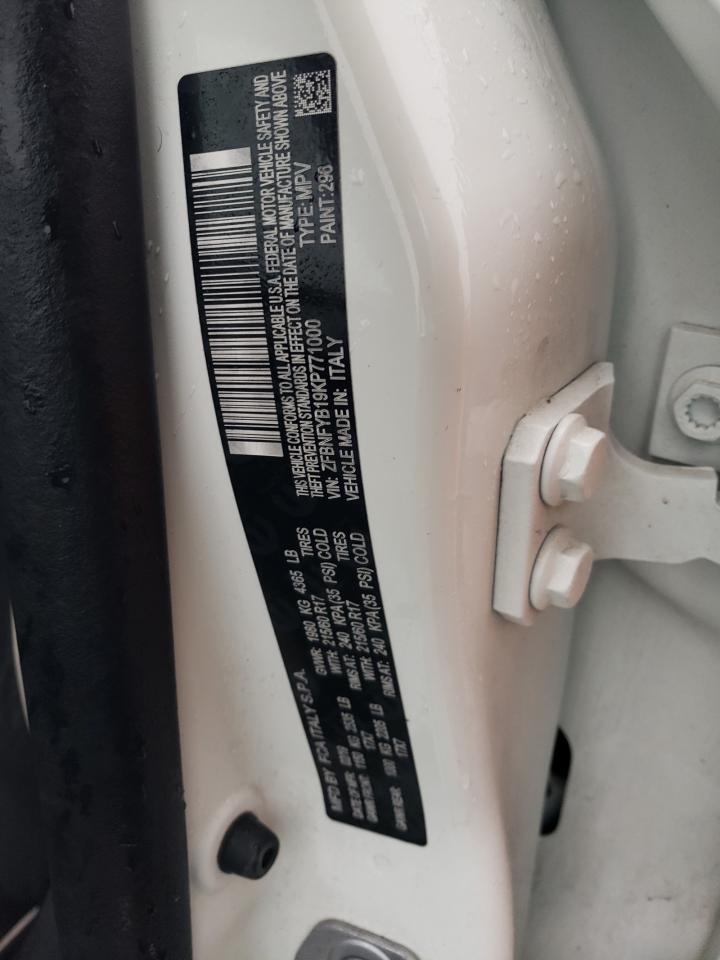 2019 Fiat 500 VIN ZFBNFYB19KP771000 Copart auction photo, all over damage thumbnail 13