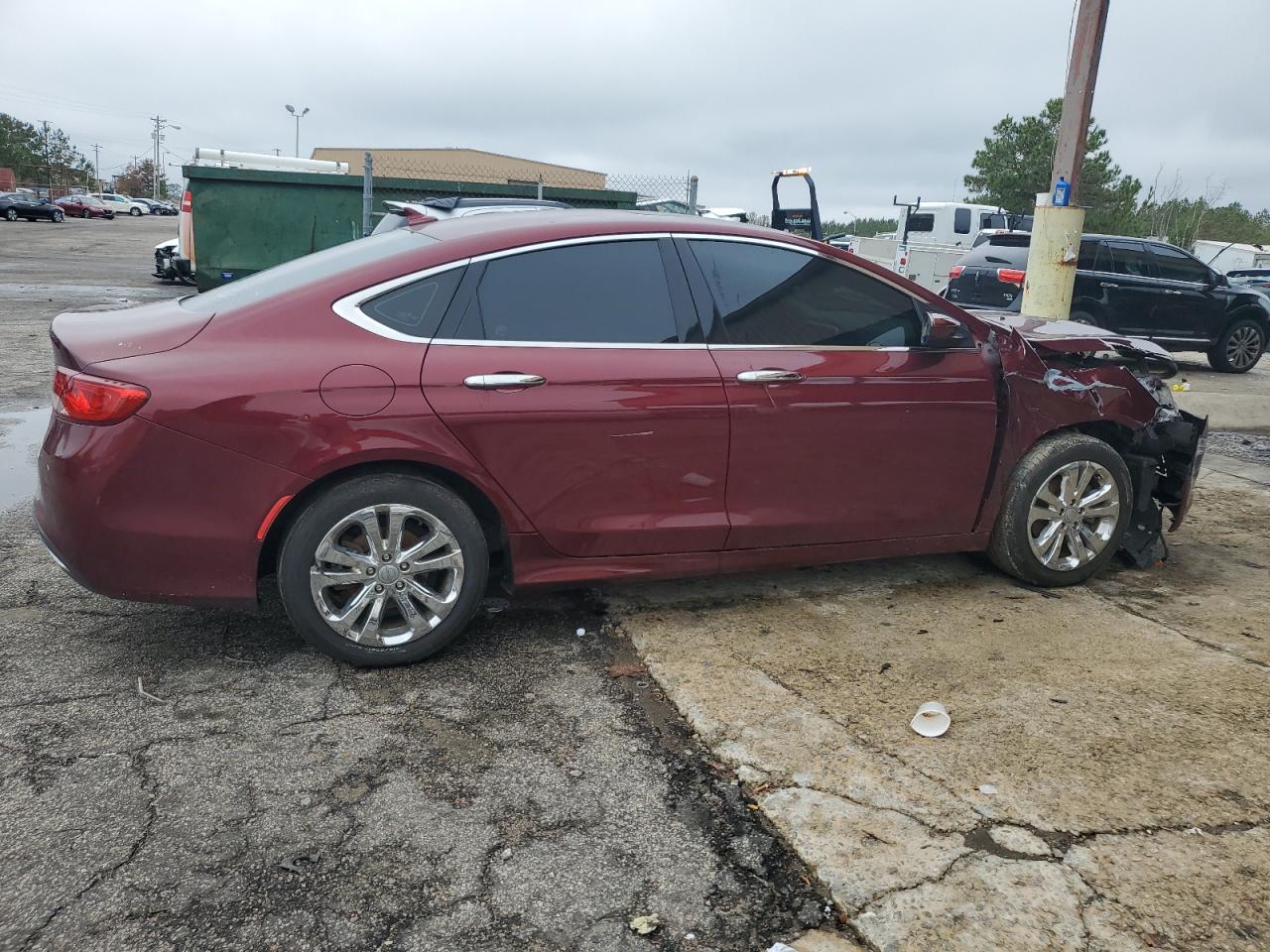 2015 Chrysler 200 VIN 1C3CCCAB3FN615325 Copart auction photo, front end damage thumbnail 3