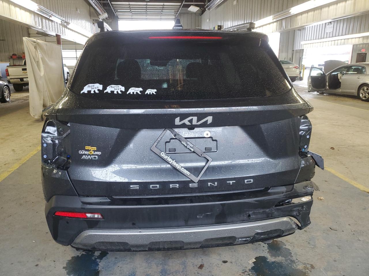 2022 KIA Sorento VIN 5XYRHDLFXNG091660 Copart auction photo, rear end / front end damage thumbnail 6