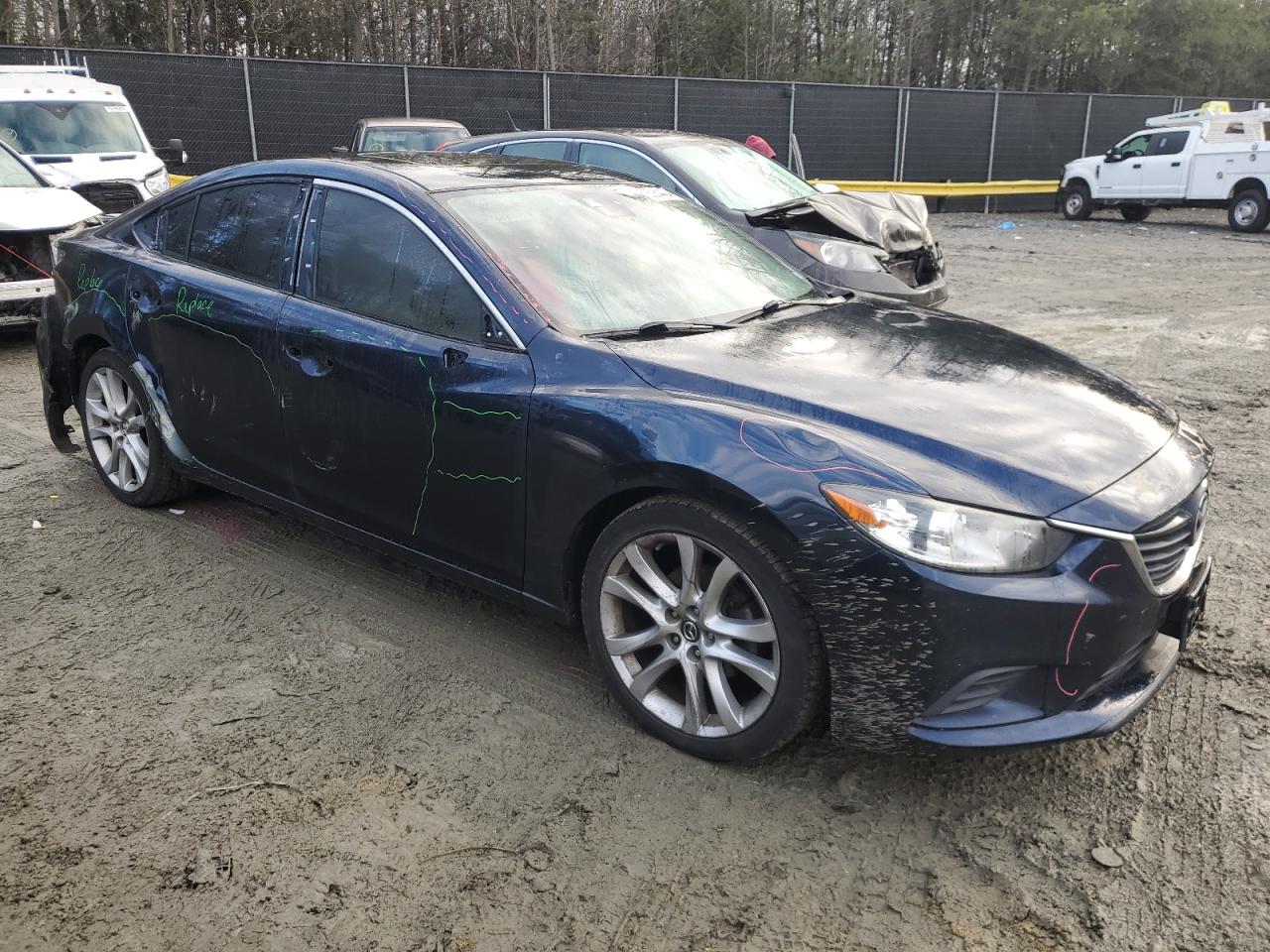 2015 Mazda 6 VIN JM1GJ1T59F1195821 Copart auction photo, all over damage thumbnail 4