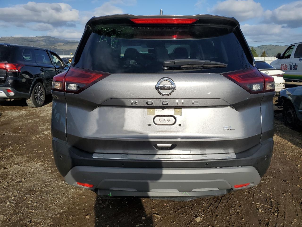 2021 Nissan Rogue VIN JN8AT3CA1MW020055 Copart auction photo, front end / undercarriage damage thumbnail 6