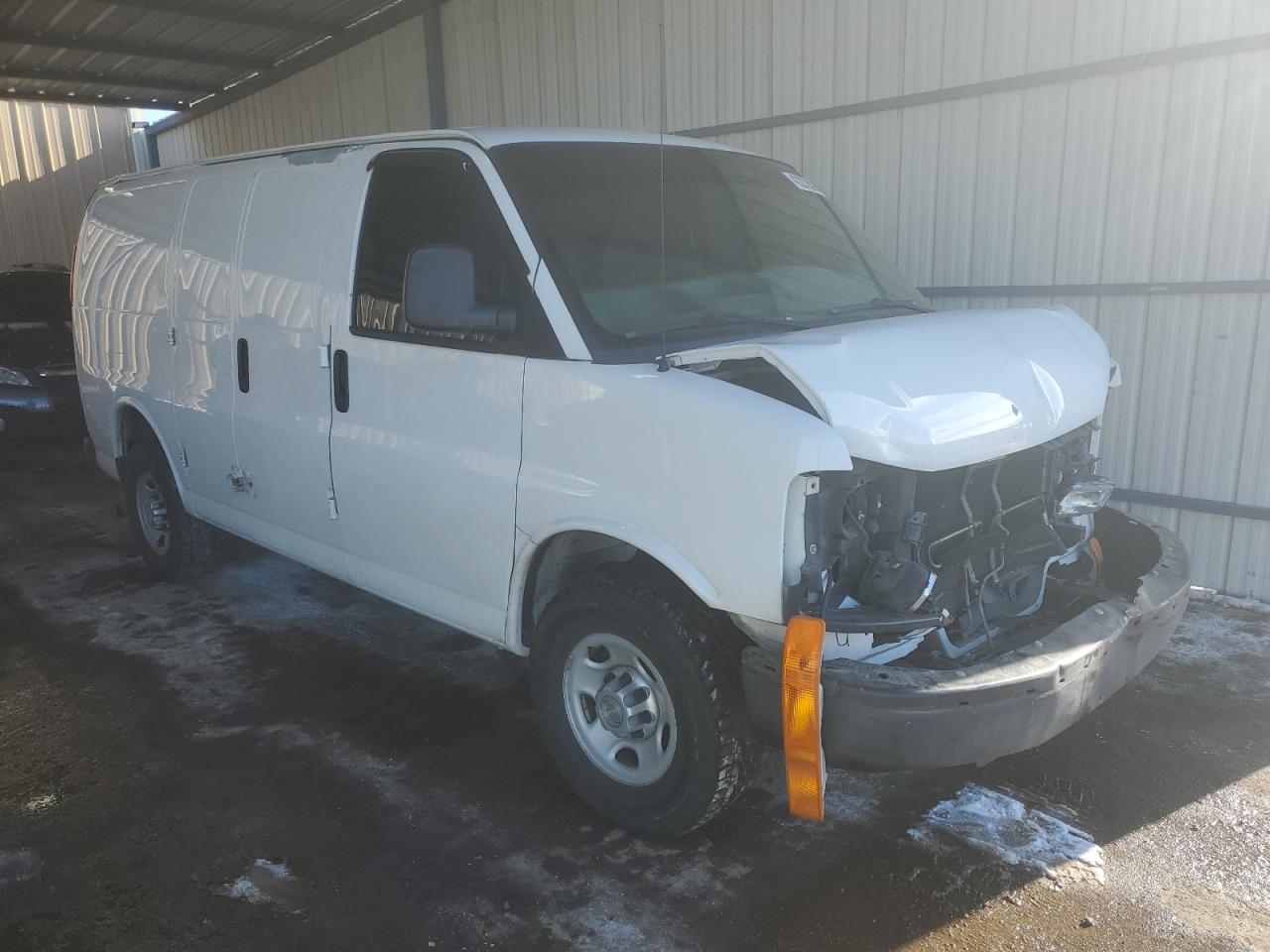 2013 Chevrolet Express VIN 1GCWGFBA5D1109455 Copart auction photo, front end damage thumbnail 4