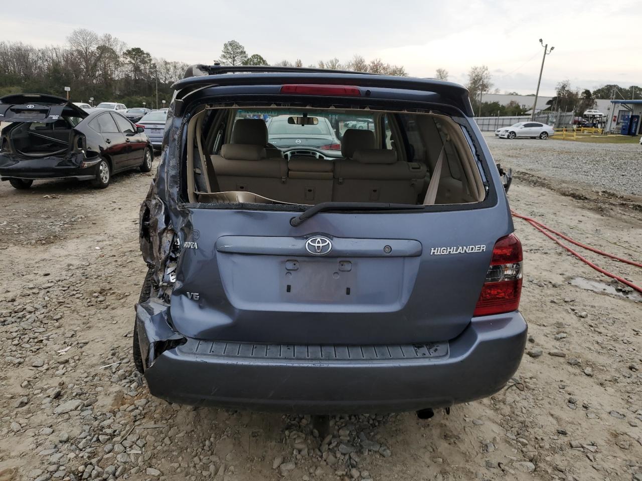 2004 Toyota Highlander VIN JTEDP21A540006510 Copart auction photo, all over damage thumbnail 6