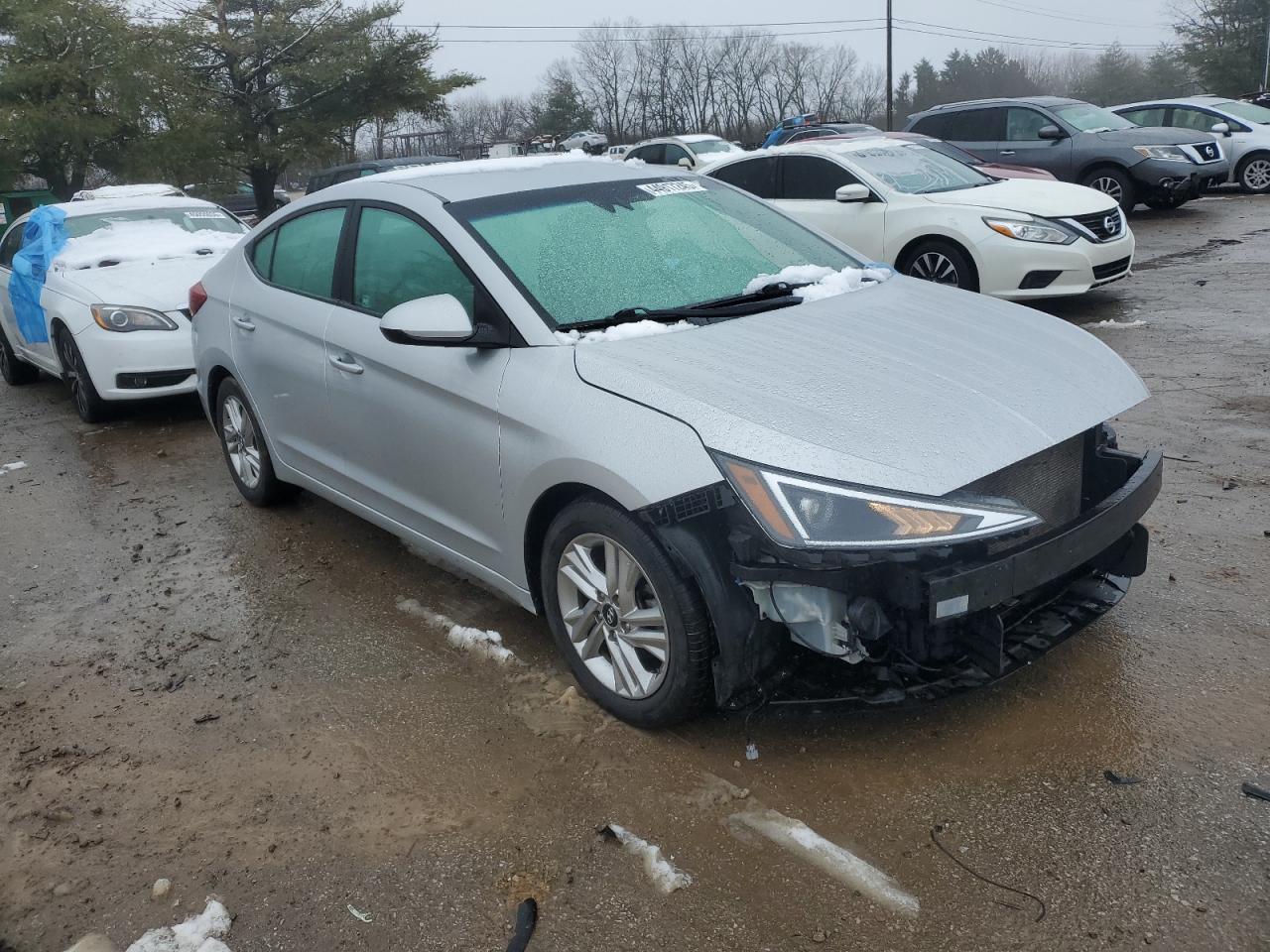 2020 Hyundai Elantra VIN 5NPD84LF4LH509730 Copart auction photo, side / front end damage thumbnail 4