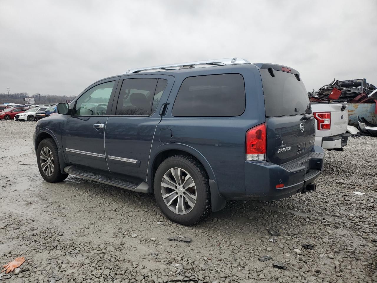 2015 Nissan Armada VIN 5N1BA0NC1FN615320 Copart auction photo, all over / front end damage thumbnail 2